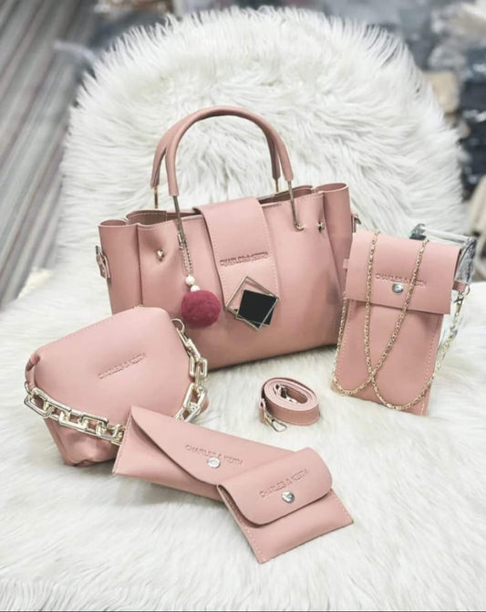 PU Synthetic Leather  5 Piece Bags