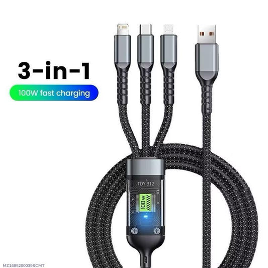 Fast Charging Cable 3-in-1